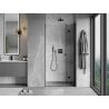 Mexen Mist-F porte de douche pliable droite 85 cm, transparent, noir - 8A6-085-000-70-00-P
