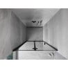 Mexen Mist-F porte de douche pliante gauche 70 cm, cadre noir, noir - 8A6-070-000-70-70-L