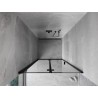 Mexen Mist-F porte de douche pliable gauche 90 cm, cadre noir, noir - 8A6-090-000-70-70-L