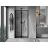 Mexen Mist-F porte de douche pliable gauche 95 cm, cadre noir, noir - 8A6-095-000-70-70-L