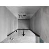 Mexen Mist-F porte de douche pliable droite 60 cm, cadre noir, noir - 8A6-060-000-70-70-P