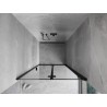 Mexen Mist-F porte de douche pliantes droites 70 cm, cadre noir, noir - 8A6-070-000-70-70-P