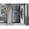 Mexen Mist-F porte de douche pliante droite 90 cm, grille noire, noir - 8A6-090-000-70-77-P