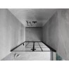 Mexen Mist-F porte de douche pliantes droite 120 cm, grille noire, noir - 8A6-120-000-70-77-P