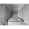 Mexen Mist porte de douche pivotante 100 cm, transparent, doré - 8A7-100-000-50-00