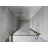 Mexen Mist porte de douche pivotante 110 cm, transparent, doré - 8A7-110-000-50-00