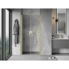 Mexen Mist porte de douche pivotante 80 cm, transparent, or brossé - 8A7-080-000-55-00