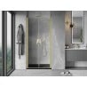 Mexen Mist porte de douche pivotante 85 cm, transparent, doré brossé - 8A7-085-000-55-00