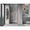 Mexen Mist porte de douche battante 80 cm, transparent, cuivre brossé - 8A7-080-000-65-00