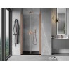Mexen Mist porte de douche pivotante 120 cm, transparent, cuivre brossé - 8A7-120-000-65-00