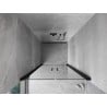 Mexen Mist porte de douche battante 75 cm, transparent, noir - 8A7-075-000-70-00