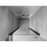 Mexen Mist porte de douche battante 80 cm, transparent, noir - 8A7-080-000-70-00