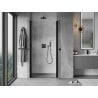Mexen Mist porte de douche pivotante 100 cm, transparent, noir - 8A7-100-000-70-00