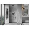 Mexen Mist porte de douche pivotante 120 cm, transparent, noir - 8A7-120-000-70-00