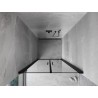 Mexen Mist porte de douche pivotante 75 cm, cadre noir, noir - 8A7-075-000-70-70