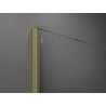 Mexen Kioto paroi de douche Walk-in 80 x 200 cm, ombrée noire 8 mm, or brossé - 800-080-101-55-76