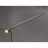 Mexen Kioto paroi de douche Walk-in 80 x 200 cm, ombrée noire 8 mm, or brossé - 800-080-101-55-76