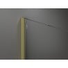 Mexen Kioto paroi de douche Walk-in 150 x 200 cm, ombrée noire 8 mm, dorée brossée - 800-150-101-55-76