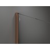Mexen Kioto paroi de douche Walk-in 90 x 200 cm, ombre noire 8 mm, or rose - 800-090-101-60-76