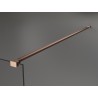 Mexen Kioto paroi de douche Walk-in 140 x 200 cm, ombre noire 8 mm, cuivre brossé - 800-140-101-65-76