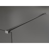 Mexen Kioto paroi de douche Walk-in 100 x 200 cm, ombre noire 8 mm, gris gun brossé - 800-100-101-66-76