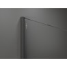 Mexen Kioto paroi de douche Walk-in 130 x 200 cm, ombre noire 8 mm, gris fusil brossé - 800-130-101-66-76