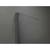 Mexen Kioto paroi de douche Walk-in 100 x 200 cm, ombre noire 8 mm, métal canon - 800-100-101-95-76