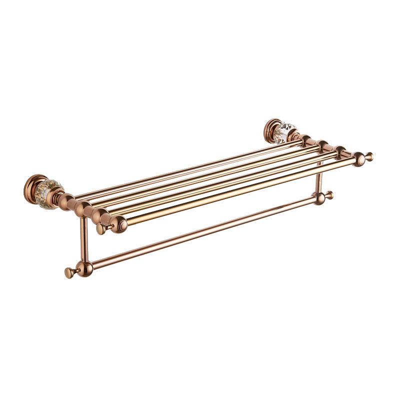 Mexen Estela étagère à serviette, or rose - 7011520-60