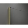 Mexen Kioto paroi de douche Walk-in 120 x 200 cm, ombrée blanche 8 mm, dorée - 800-120-101-50-86