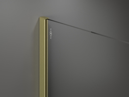 Mexen Kioto paroi de douche Walk-in 90 x 200 cm, ombrée blanche 8 mm, or brossé - 800-090-101-55-86