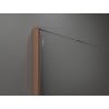 Mexen Kioto paroi de douche Walk-in 120 x 200 cm, ombre blanche 8 mm, cuivre brossé - 800-120-101-65-86