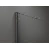 Mexen Kioto paroi de douche Walk-in 80 x 200 cm, ombre blanc 8 mm, gris fusil brossé - 800-080-101-66-86