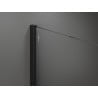 Mexen Kioto paroi de douche Walk-in 110 x 200 cm, ombre blanche 8 mm, noire - 800-110-101-70-86
