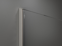 Mexen Kioto paroi de douche Walk-in 70 x 200 cm, ombre blanche 8 mm, nickel brossé - 800-070-101-97-86