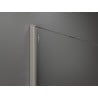 Mexen Kioto Paroi de douche Walk-in 120 x 200 cm, ombre blanche 8 mm, nickel brossé - 800-120-101-97-86