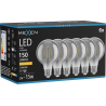 Mexen Vintis 6x Ampoule à filament LED E27, G80, 2W, Chaude - 2200K, 150 lm, fumée - L155-E27-0222-70x06