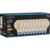 Mexen Vintis 10x Ampoule filament LED E27, G80, 4W, Chaude - 2200K, 400 lm, ambre - L155-E27-0422-50x10