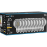Mexen Vintis 10x Ampoule filament LED E27, G80, 4W, Chaude - 2200K, 280 lm, fumée - L155-E27-0422-70x10