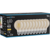 Mexen Vintis 10x Ampoule filament LED E27, G80, 4W, Chaude - 2700K, 400 lm, ambre - L155-E27-0427-50x10
