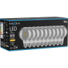 Mexen Vintis 10x Ampoule à filament LED E27, G80, 4W, Chaud - 2700K, 300 lm, fumée - L155-E27-0427-70x10