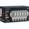 Mexen Vintis 6x Ampoule filament LED E27, G80, 6W, Chaude - 2200K, 450 lm, fumée - L155-E27-0622-70x06