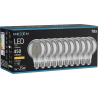 Mexen Vintis 10x Ampoule filament LED E27, G80, 6W, Chaude - 2200K, 450 lm, fumée - L155-E27-0622-70x10