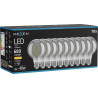 Mexen Vintis 10x Ampoule filament LED E27, G80, 8W, Chaude - 2700K, 680 lm, fumée - L155-E27-0827-70x10