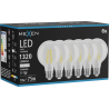 Mexen Vintis 6x Ampoule filament LED E27, G80, 10W, Neutre - 4000K, 1320 lm, clair - L155-E27-1040-00x06