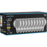 Mexen Vintis 10x Ampoule filament spirale LED E27, G80, 4W, Chaude - 2700K, 220 lm, fumée - L165-E27-0427-70x10