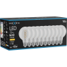 Mexen Vintis 10x Ampoule à filament spirale LED E27, G80, 6W, Chaude - 2700K, 630 lm, clair - L165-E27-0627-00x10