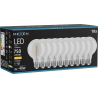 Mexen Vintis 10x Ampoule à filament spiralé LED E27, G80, 8W, Chaud - 2700K, 750 lm, clair - L165-E27-0827-00x10