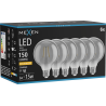 Mexen Vintis 6x Ampoule filament LED E27, G95, 2W, Chaude - 2200K, 150 lm, fumée - L157-E27-0222-70x06