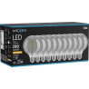 Mexen Vintis 10x Ampoule filament LED E27, G95, 4W, Chaud - 2200K, 280 lm, fumée - L157-E27-0422-70x10