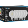 Mexen Vintis 6x Ampoule filament LED E27, G95, 6W, Neutre - 4000K, 720 lm, clair - L157-E27-0640-00x06